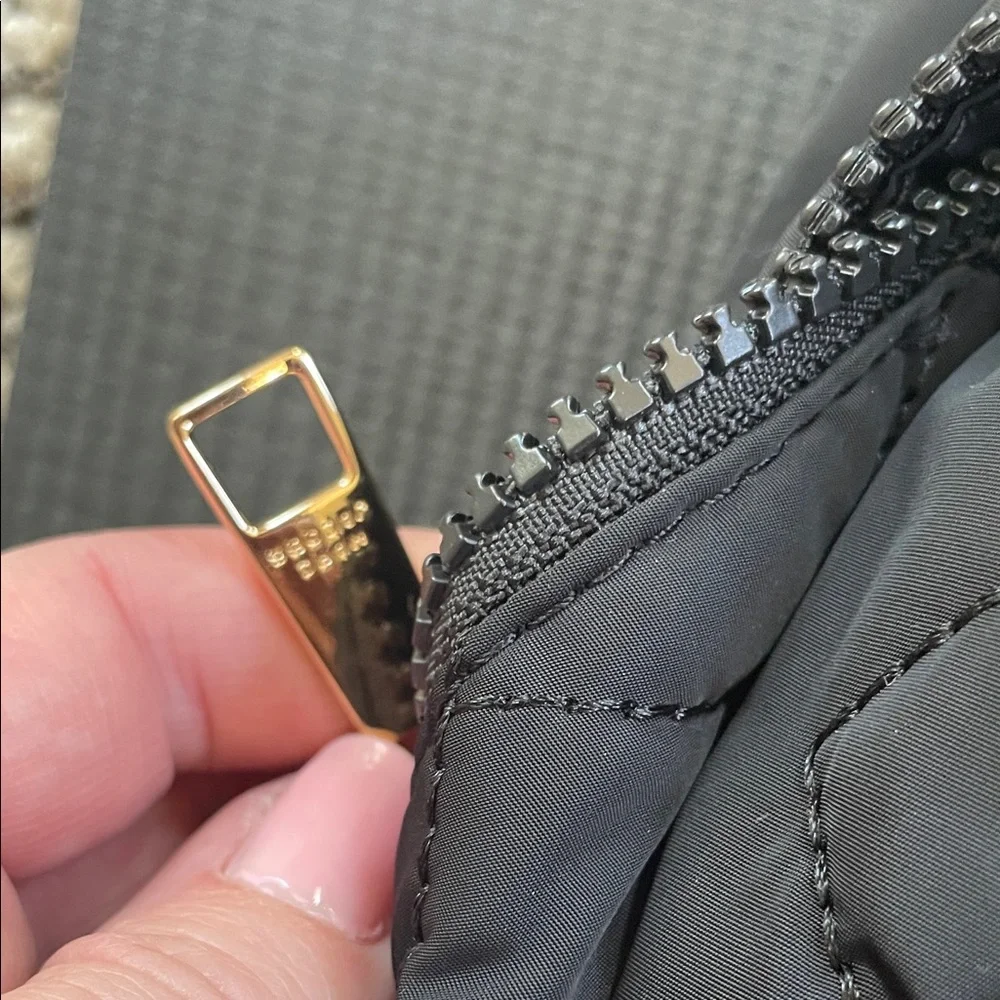 Black Quilted Weekender Bag